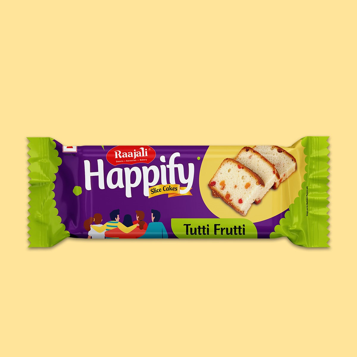 Raajali - HAPPIFY SLICED FRUIT CAKE (50G PER PACK)