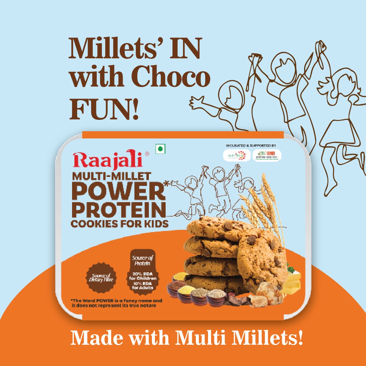 MULTI MILLET COOKIES FOR KIDS - 120g