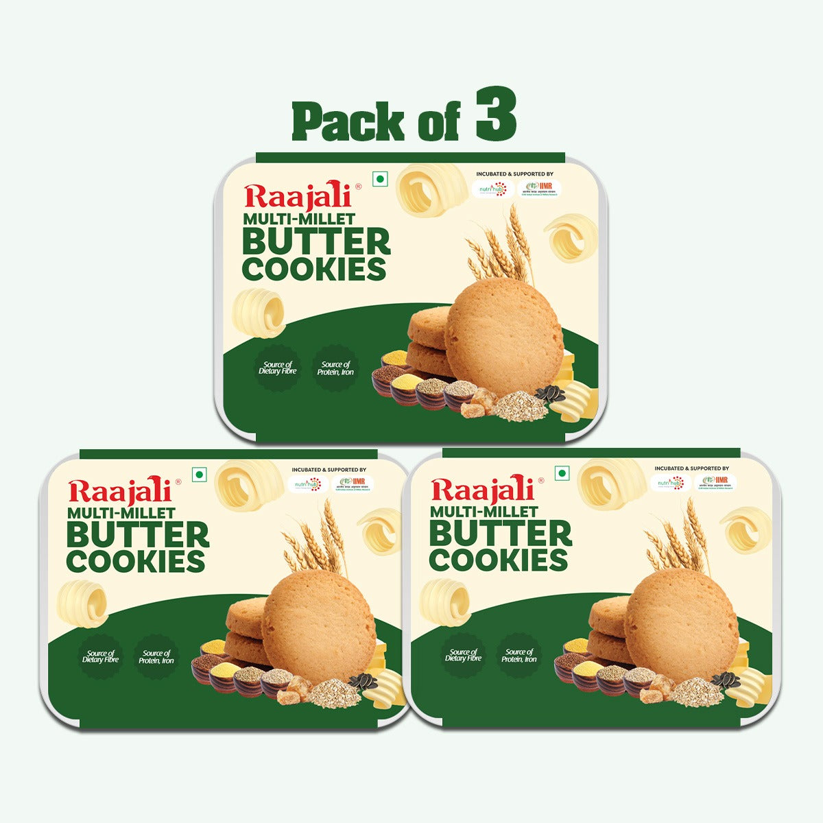 MULTIMILLET BUTTER COOKIES (120g)