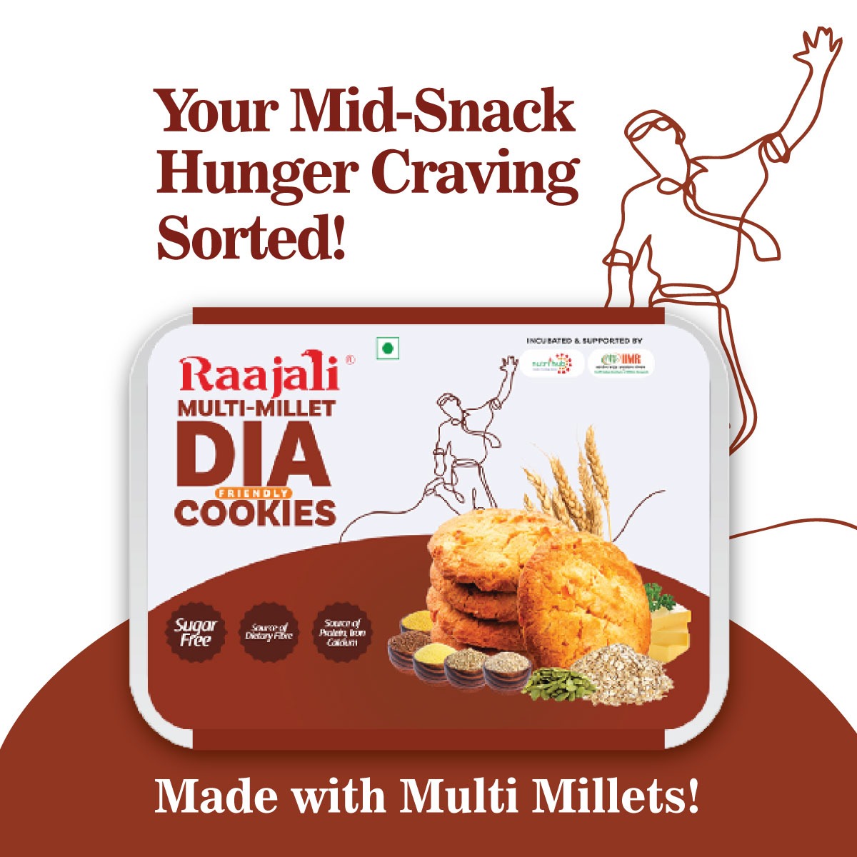 MULTIMILLET DIA COOKIES - (120g)