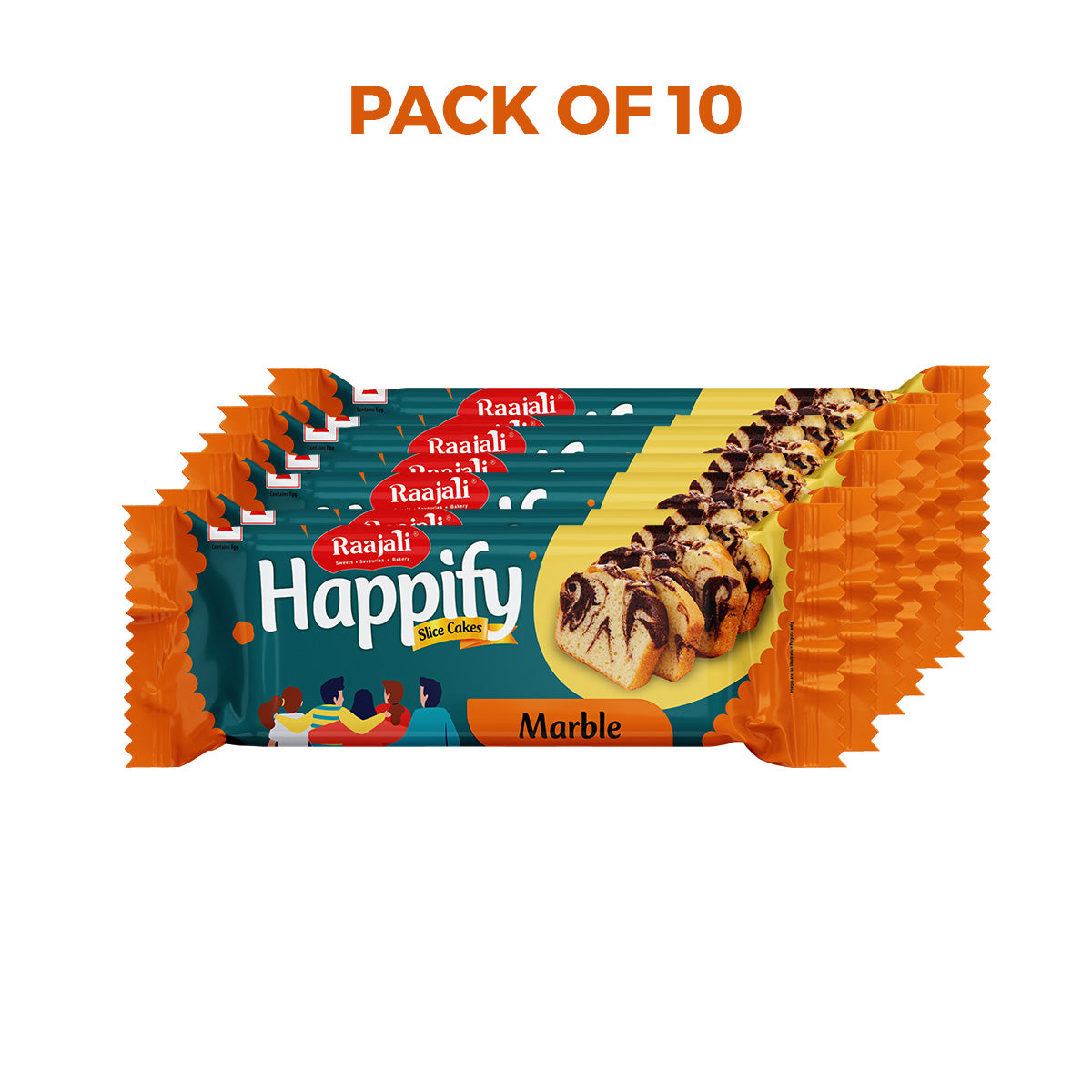 Raajali - HAPPIFY SLICED MARBLE CAKE (50G PER PACK)
