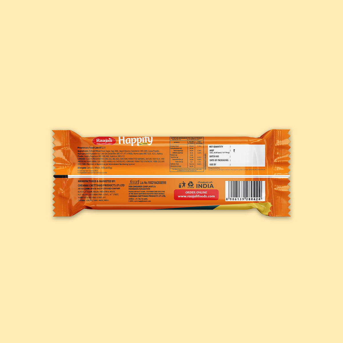 Raajali - HAPPIFY SLICED MARBLE CAKE (50G PER PACK)