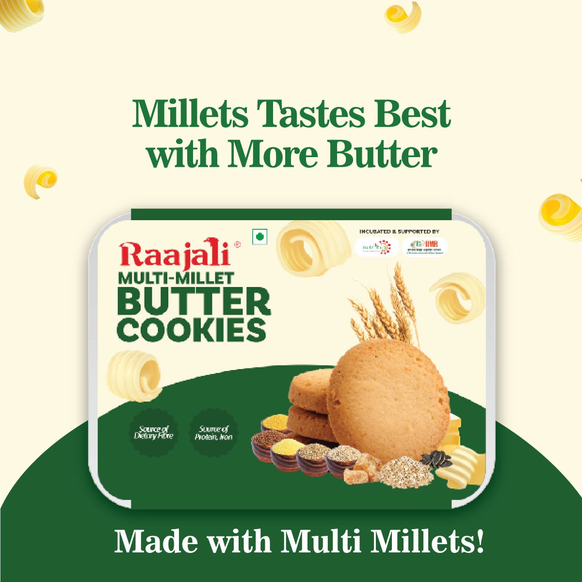 Multi Millet Butter Cookies