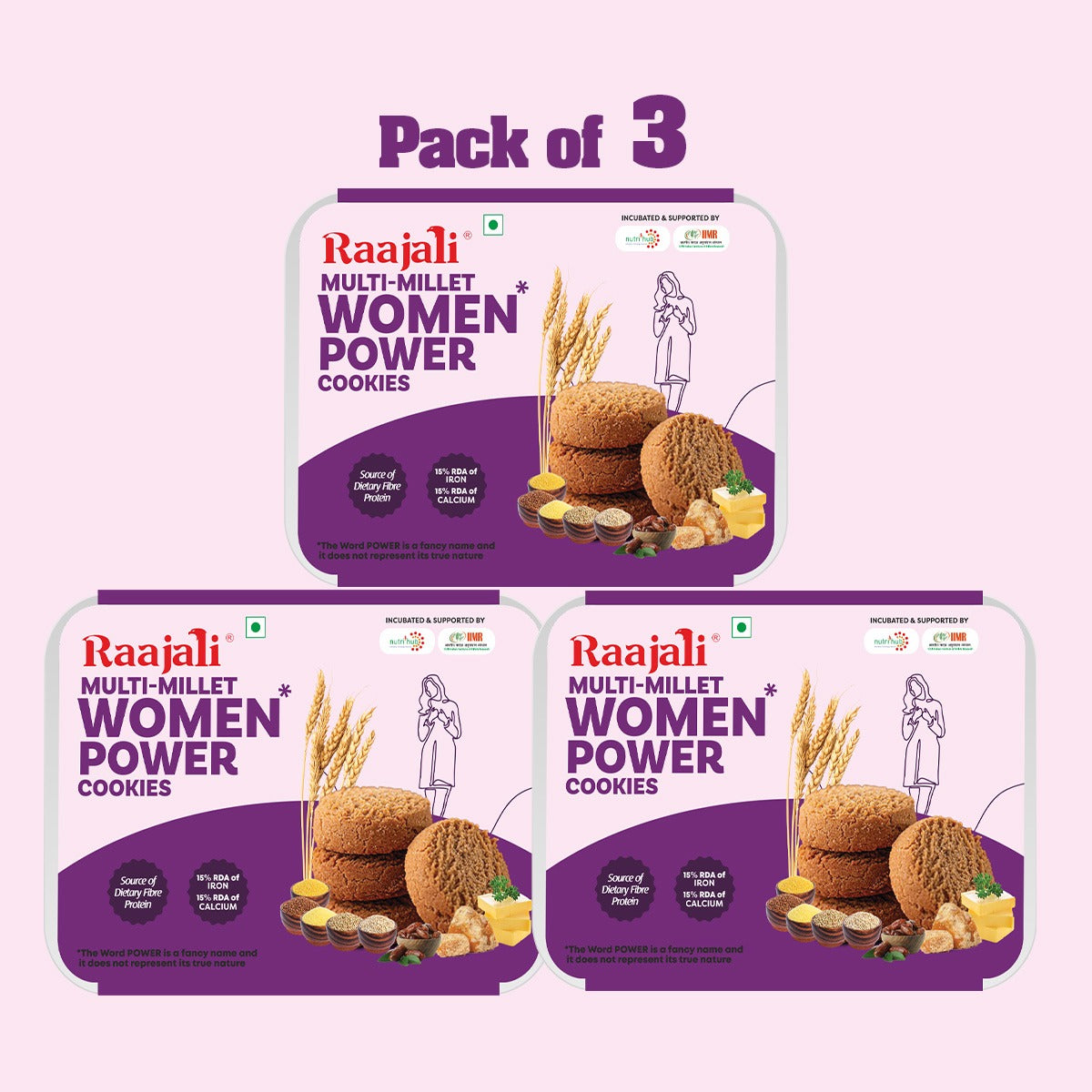 MULTI MILLET COOKIES FOR WOMEN  - 120g