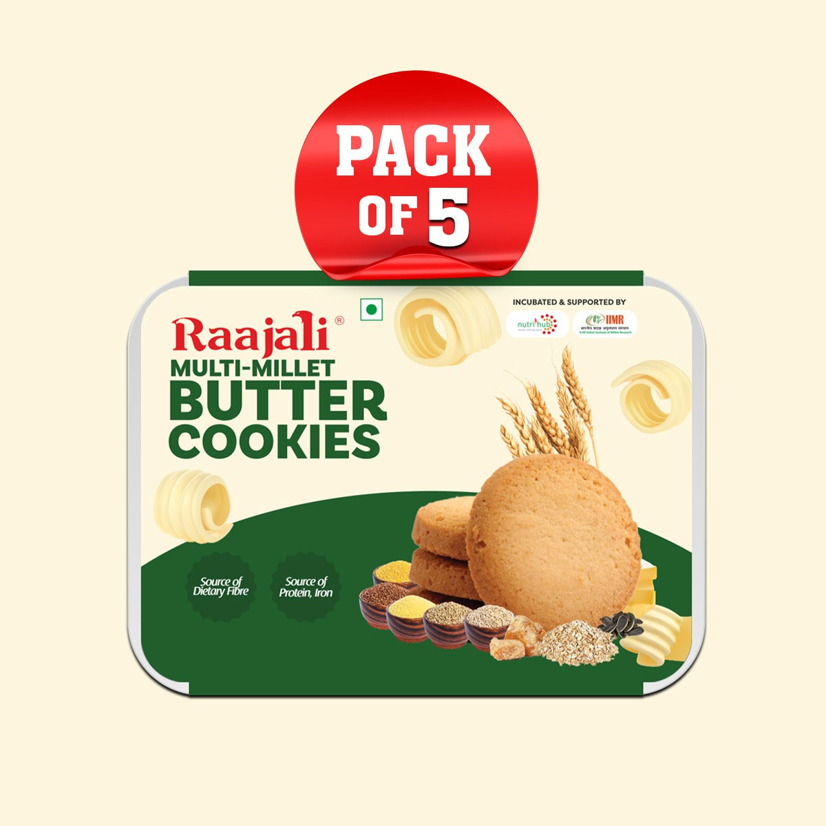 MULTIMILLET BUTTER COOKIES (120g)