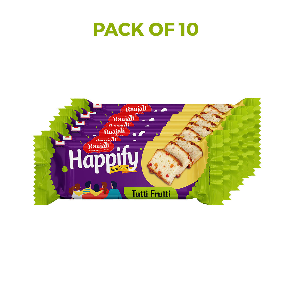 Raajali - HAPPIFY SLICED FRUIT CAKE (50G PER PACK)