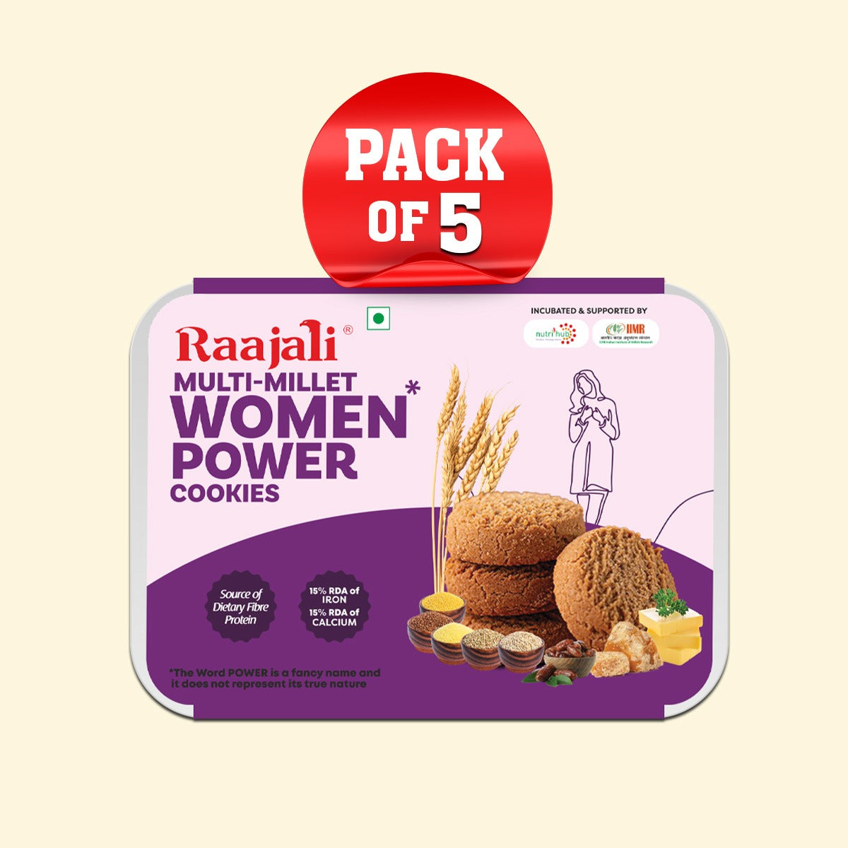MULTI MILLET COOKIES FOR WOMEN  - 120g