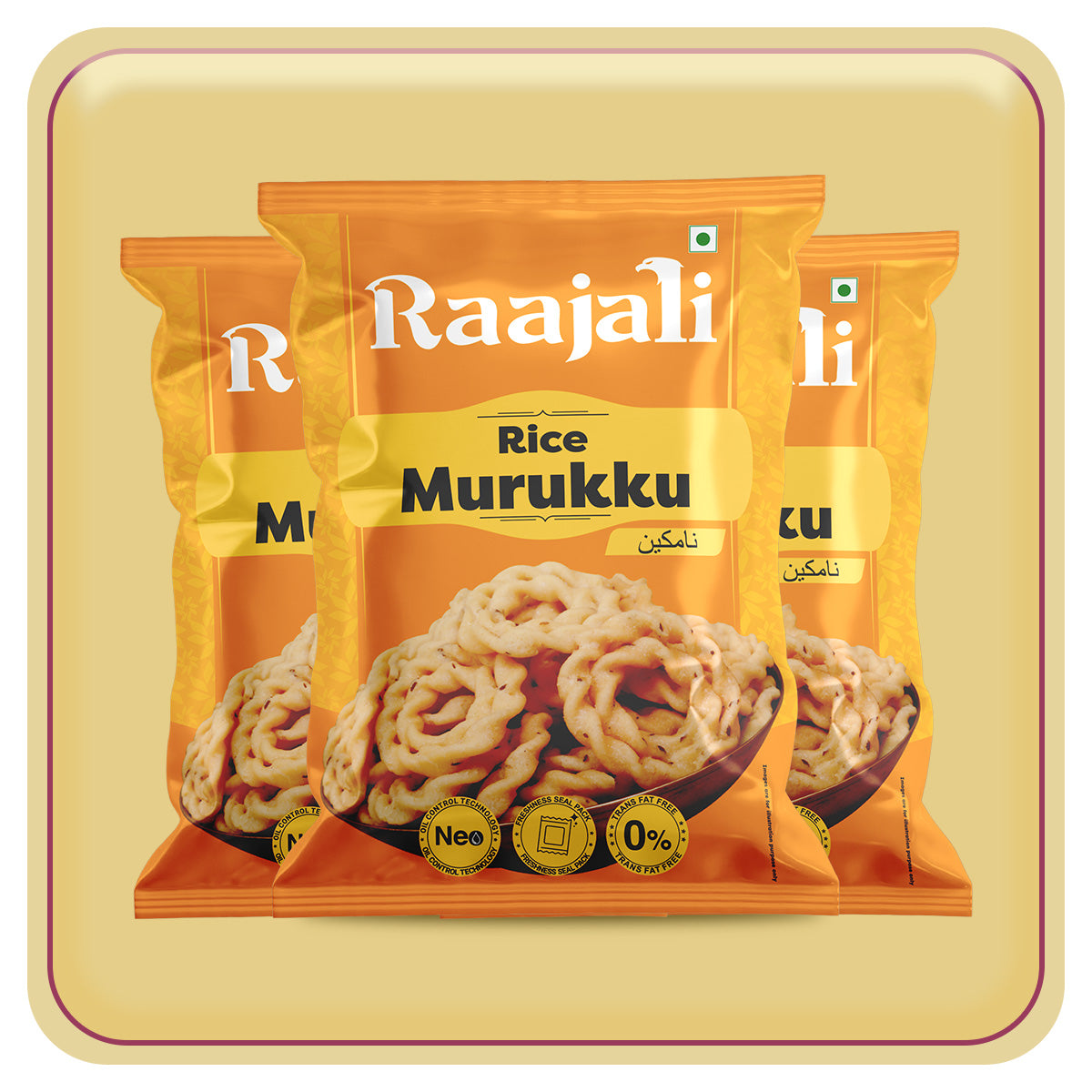 RICE MURUKKU (150+15G PER PACK)