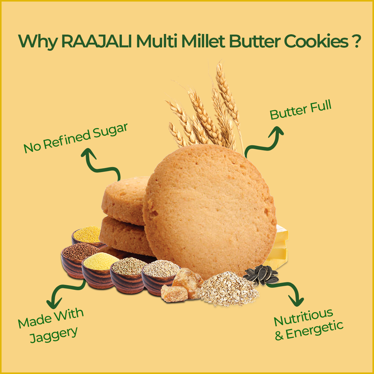 MULTIMILLET BUTTER COOKIES (120g)