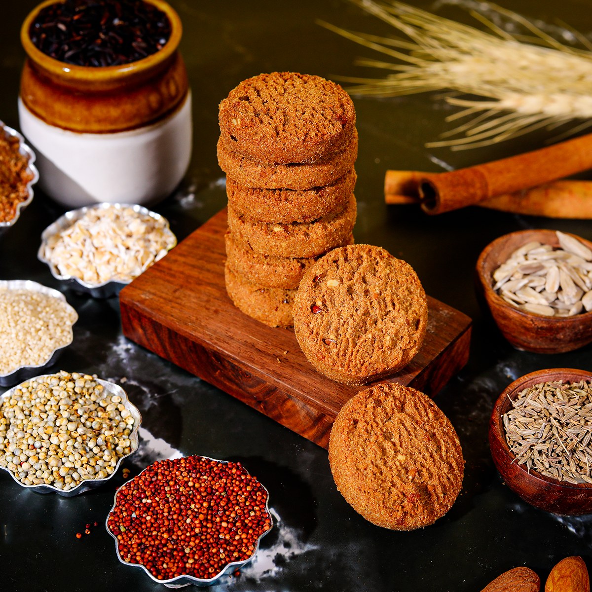 Millet cookies