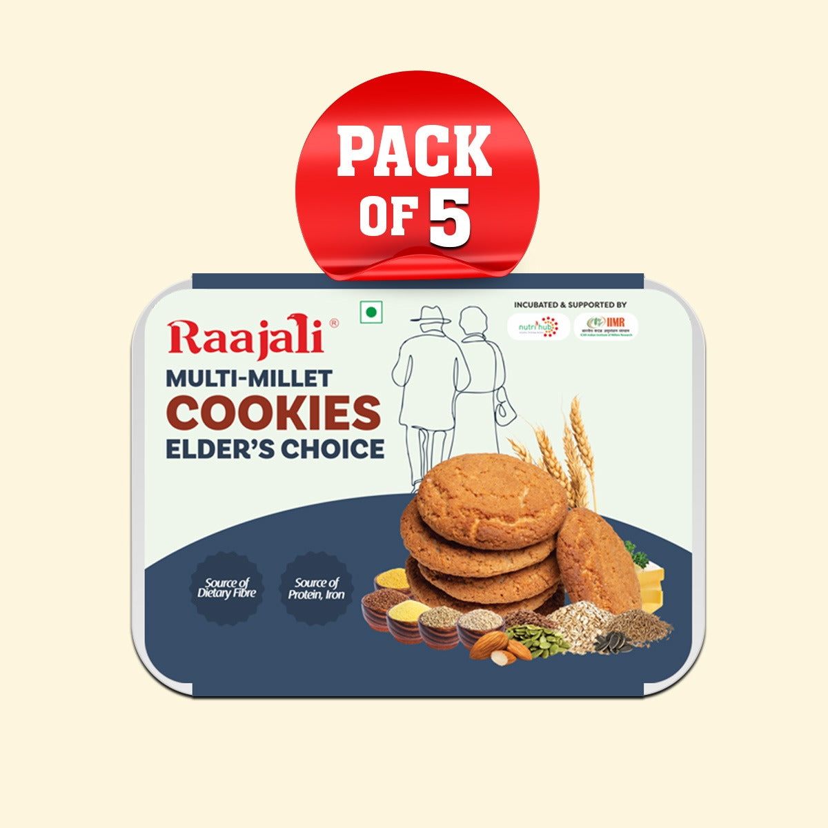 MULTI MILLET COOKIES FOR ELDERS - 120g