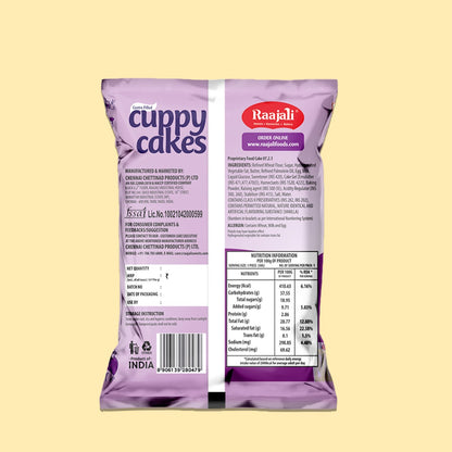 RAAJALI CUPPY CAKE - CENTRE FILLED MUFFIN - VANILLA (30G PER PACK)